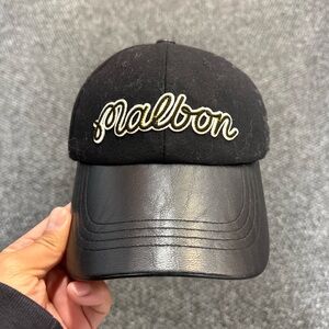 RELISTED NEW Malbon strap back hat with leather bill